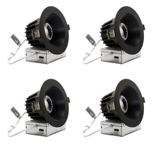 Load image into Gallery viewer, 4-Inch 12W Anti Glare 5CCT CRI90+ LED Downlights (Round Black)