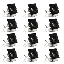 Load image into Gallery viewer, 4-Inch 12W Anti Glare 3CCT CRI90+ LED Downlights (Square Black)