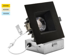 Load image into Gallery viewer, 4-Inch 12W Anti Glare 3CCT CRI90+ LED Downlights (Square Black)