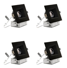 Load image into Gallery viewer, 4-Inch 12W Anti Glare 5CCT CRI90+ LED Downlights (Square Black)