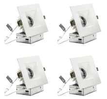 Load image into Gallery viewer, 4-Inch 12W Anti Glare 5CCT CRI90+ LED Downlights (Square White)