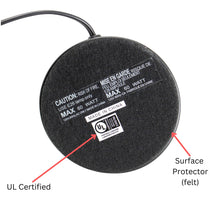 Load image into Gallery viewer, YUURTA Table/Desk Lamp Base 120V E26 Medium/Big/Oversized Light Bulb (Metal, Chrome Ring)