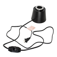 Load image into Gallery viewer, YUURTA Table/Desk Lamp Base 120V E26 Medium/Big/Oversized Light Bulb (Metal, Chrome Ring)