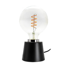 Load image into Gallery viewer, YUURTA Table/Desk Lamp Base 120V E26 Medium/Big/Oversized Light Bulb (Metal, Chrome Ring)