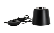 Load image into Gallery viewer, YUURTA Table/Desk Lamp Base 120V E26 Medium/Big/Oversized Light Bulb (Metal, Chrome Ring)