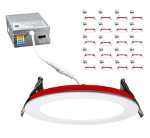 Load image into Gallery viewer, 6 Inch 12W 2-Hour Fire Rated 5CCT Color Selectable LED Downlights (White)