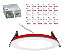 Load image into Gallery viewer, 6 Inch 12W 2-Hour Fire Rated 5CCT Color Selectable LED Downlights (White)