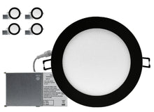 Load image into Gallery viewer, 6 Inch 15W 990Lm 5CCT Color Selectable LED Downlights (Black)
