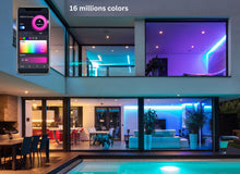 Load image into Gallery viewer, 6 Inch 12W Smart Wireless Wi-Fi, Remote, Voice Control, RGB LED Downlights (Black)