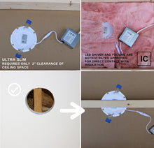 Load image into Gallery viewer, 6 Inch 12W Smart Wireless Wi-Fi, Remote, Voice Control, RGB LED Downlights (White)