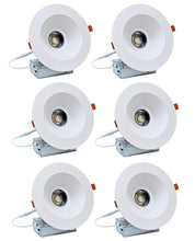 Load image into Gallery viewer, 6-Inch 15W Anti Glare 5CCT CRI90+ LED Downlights (Round White)