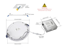 Load image into Gallery viewer, 6 Inch 12W Smart Wireless Wi-Fi, Remote, Voice Control, RGB LED Downlights (White)