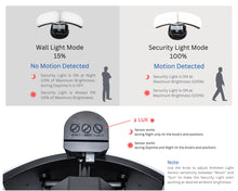Load image into Gallery viewer, 26W Security LED Light Color Selectable Motion Sensor Outdoor Wall Light