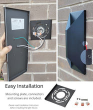 Load image into Gallery viewer, 14-Inch 24W Diamond Shape Outdoor LED Wall Light (2-pack)