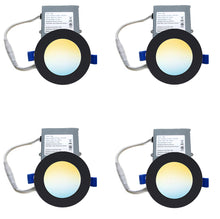 Load image into Gallery viewer, 4 Inch 10W 650Lm Black Trim LED Downlights (3CCT)