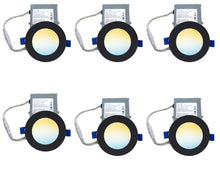 Load image into Gallery viewer, 4 Inch 10W 650Lm Black Trim LED Downlights (3CCT)