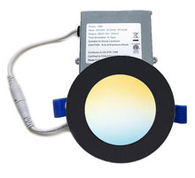Load image into Gallery viewer, 4 Inch 10W 650Lm Black Trim LED Downlights (3CCT)