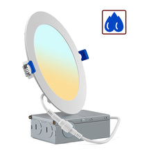 Load image into Gallery viewer, 6 Inch 12W 1000Lm 5CCT Wet Rated LED Downlights