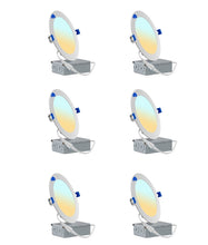 Load image into Gallery viewer, 6 Inch 12W 1000Lm 5CCT Wet Rated LED Downlights