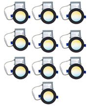 Load image into Gallery viewer, 4 Inch 10W 650Lm Black Trim LED Downlights (3CCT)