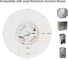 Load image into Gallery viewer, YUURTA 12 Inch 24W 3CCT (3000K/4000K/5000K) Flush Mount Ceiling Light 3000Lm Dimmable