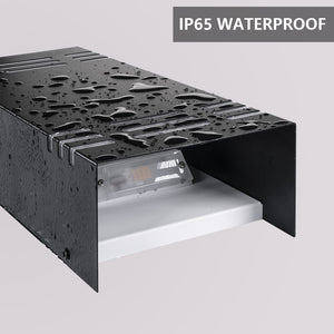 12-Inch 24W Semi-Square Outdoor LED Wall Light (2-pack)
