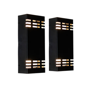 12-Inch 24W Semi-Square Outdoor LED Wall Light (2-pack)
