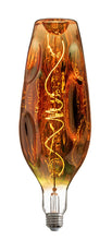 Load image into Gallery viewer, YUURTA LED 12-Inch Copper Glass Oversized Bottle Shape Bulb 4W E26 Spiral Filament
