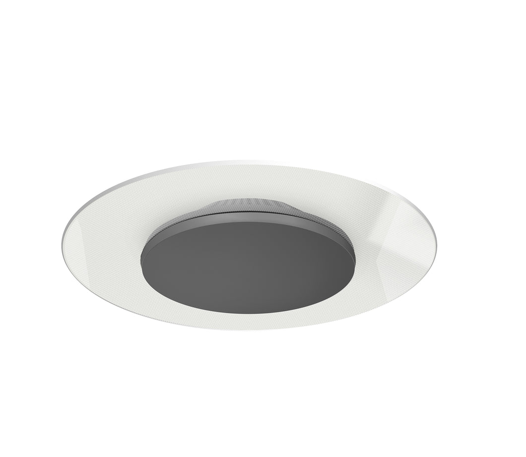 15-Inch 18W Color Selectable Ceiling/Wall Flush Mount LED Disk Light (Black)