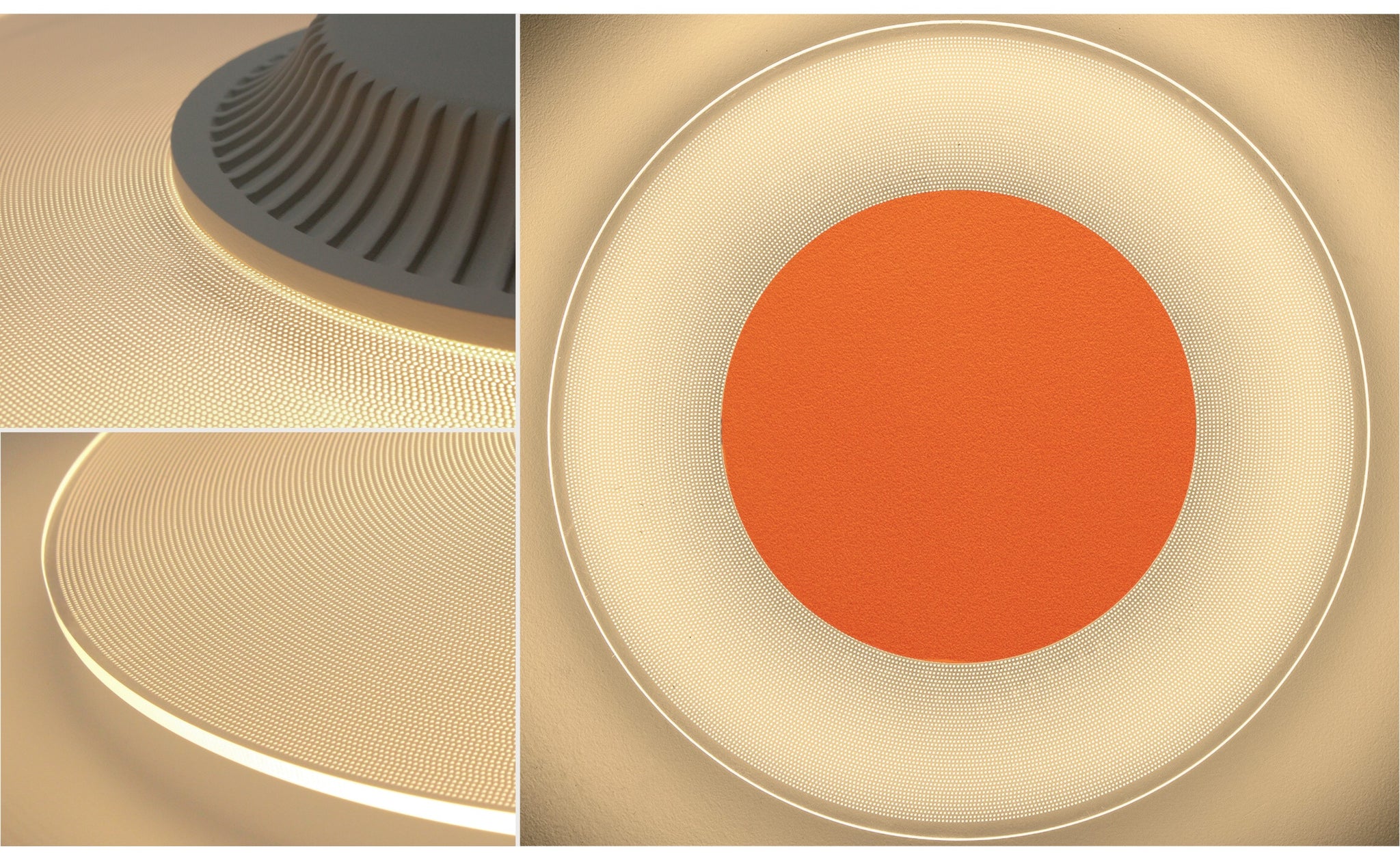 15-Inch 18W Color Selectable Ceiling/Wall Flush Mount LED Disk Light ...