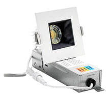 Load image into Gallery viewer, 2-Inch 9W Anti Glare 5CCT CRI90+ LED Downlights (Square White-Black)
