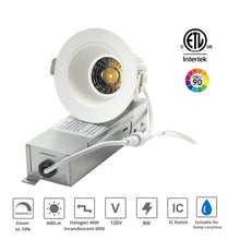 Load image into Gallery viewer, YUURTA 2-Inch 8W Anti Glare 3CCT CRI90 White Round Recessed LED Downlights
