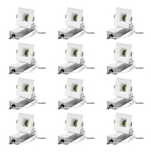 Load image into Gallery viewer, 2-Inch 9W Anti Glare 5CCT CRI90+ LED Downlights (Square White)
