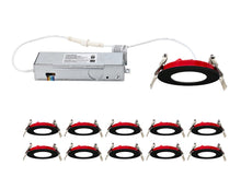 Load image into Gallery viewer, 3 Inch 5W 2-Hour Fire Rated 5CCT Color Selectable LED Downlights (Black)
