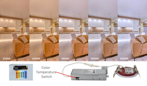 3 Inch 5W 2-Hour Fire Rated LED Downlights (Pot Lights) 5CCT Color Selectable