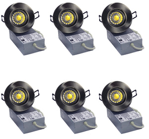 3 Inch 8W 830Lm Brushed Nickel LED Gimbal Lights (3000K)