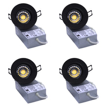 Load image into Gallery viewer, 3 Inch 8W 830Lm Black LED Gimbal Lights (CRI90, 3000K)
