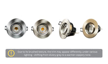 Load image into Gallery viewer, 3 Inch 8W 4000K (Pure/Natural White) 830Lm LED Gimbal Lights (Brushed Nickel)

