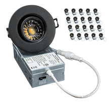 Load image into Gallery viewer, 3 Inch 8W CRI90 5CCT Color Selectable LED Gimbal Pot Lights (Black)
