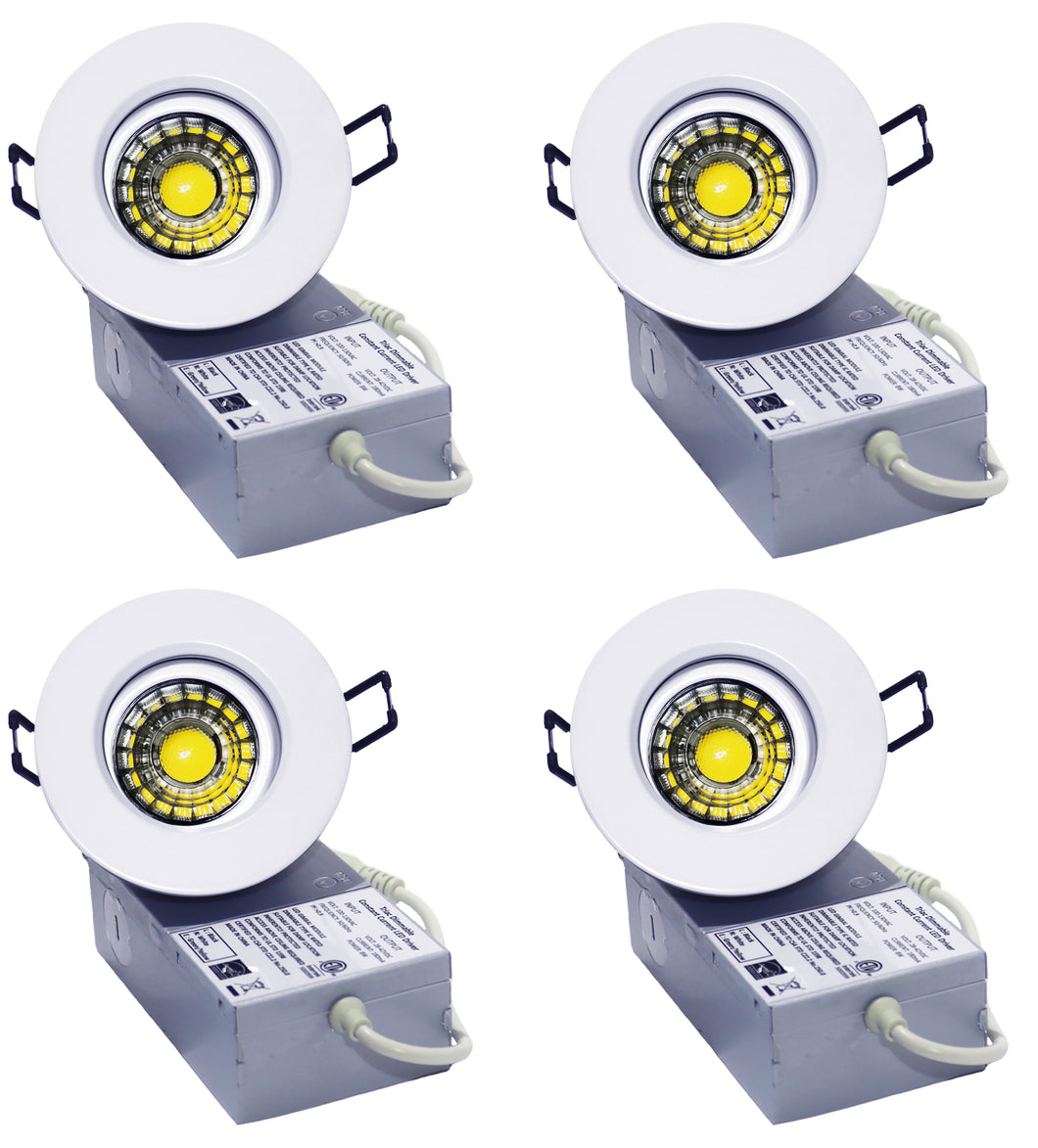 3 Inch 8W 830Lm LED Gimbal Lights (CRI90, 3000K)