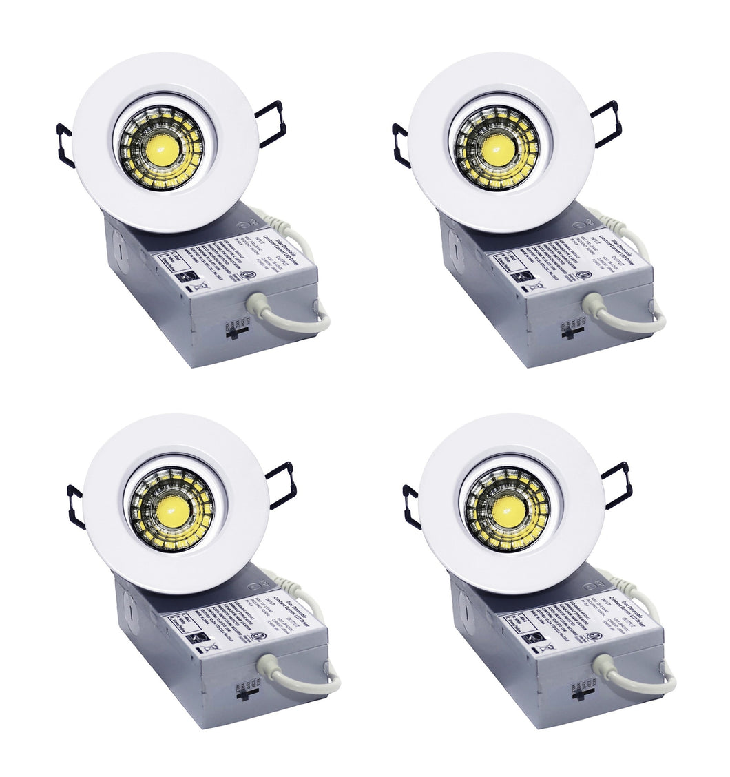 3 Inch 8W 830Lm LED Gimbal Lights (CRI90, 3000K)