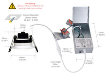 Load image into Gallery viewer, 3 Inch 8W 830Lm LED Gimbal Lights (CRI90, 3000K)
