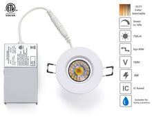 Load image into Gallery viewer, 3 Inch 8W 830Lm LED Gimbal Lights (CRI90, 3000K)
