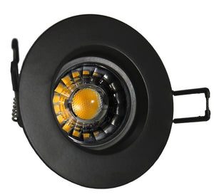 3 Inch 8W 830Lm Black LED Gimbal Lights (CRI82, 5000K)