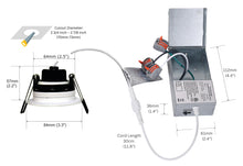 Load image into Gallery viewer, 3 Inch 8W 830Lm LED Gimbal Lights (CRI90, 3000K)
