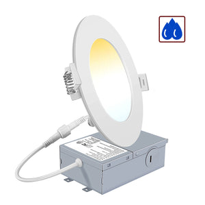 4 Inch 9W 810Lm 5CCT Wet Rated LED Downlights