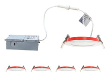 Load image into Gallery viewer, 4 Inch 9W 2-Hour Fire Rated LED Downlights (Pot Lights) 5CCT Color Selectable
