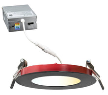 Load image into Gallery viewer, 4 Inch 9W 2-Hour Fire Rated 5CCT Color Selectable LED Downlights (Black)
