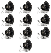 Load image into Gallery viewer, 4-Inch 12W Anti Glare 5CCT CRI90+ LED Downlights (Round Black)
