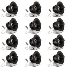 Load image into Gallery viewer, 4-Inch 12W Anti Glare 5CCT CRI90+ LED Downlights (Round Black)
